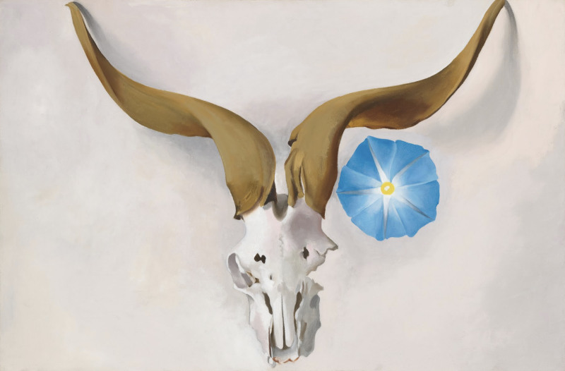 Ram's Head Blue Morning Glory by Georgia O'Keeffe